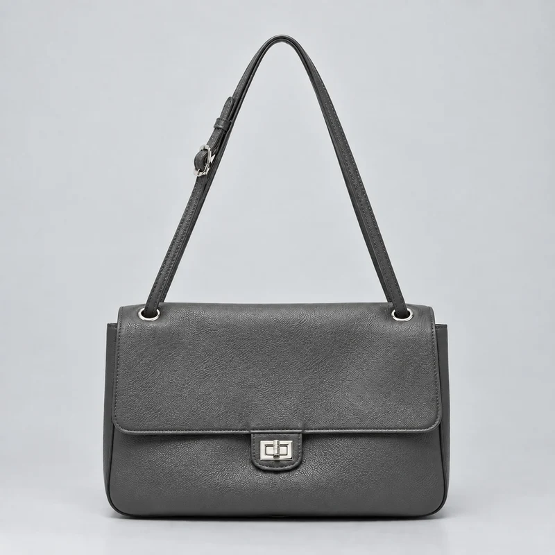 Elegante Leder Schulterhandtasche