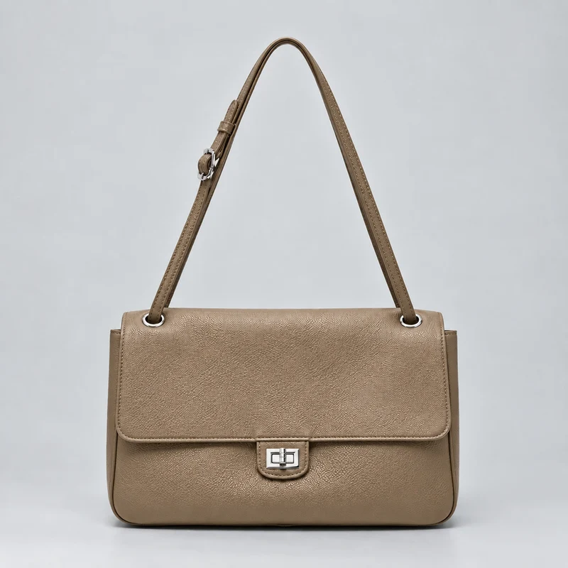 Elegante Leder Schulterhandtasche