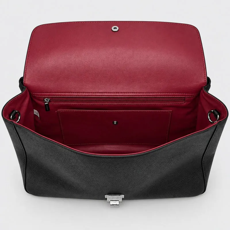 Elegante Leder Schulterhandtasche
