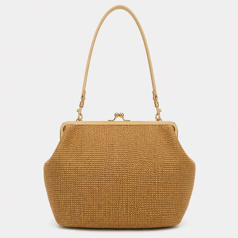 Elegante glänzende Krokodil-Effekt-Handtasche
