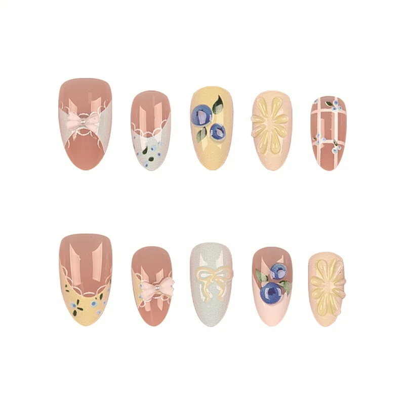 Künstlerische Press-On Nagelkunst Kollektion