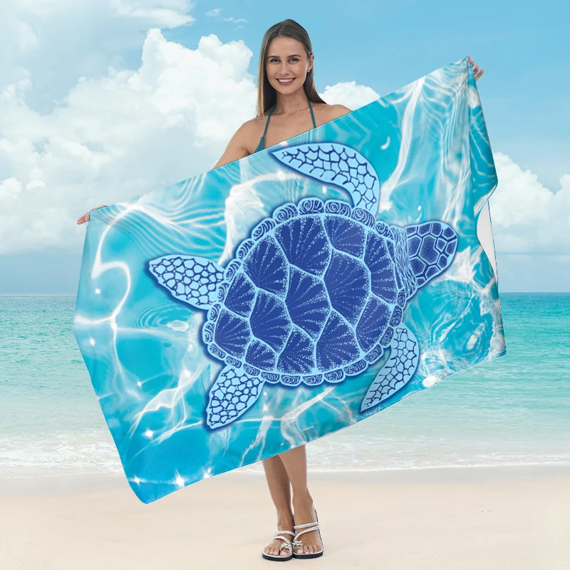 Strandtuch mit tropischem Blattdesign Skanto