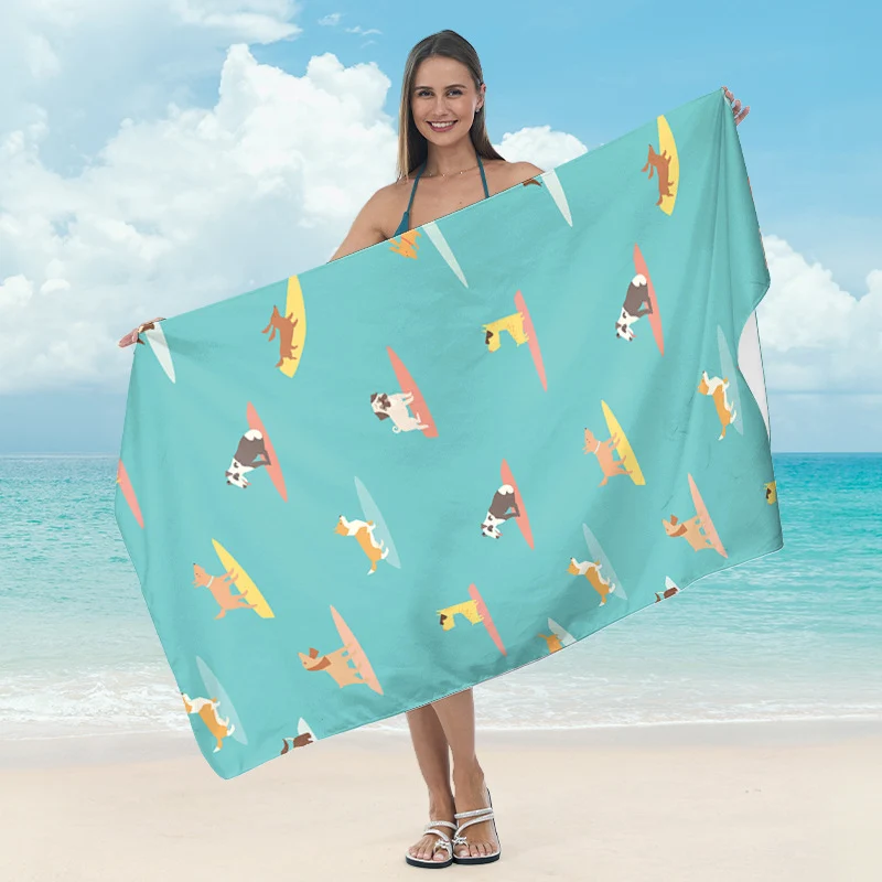 Strandtuch mit tropischem Blattdesign Skanto