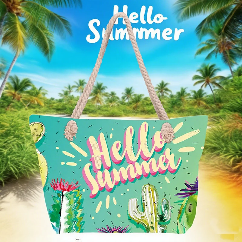 Strandtasche mit stilvollem Blumendesign Skanto