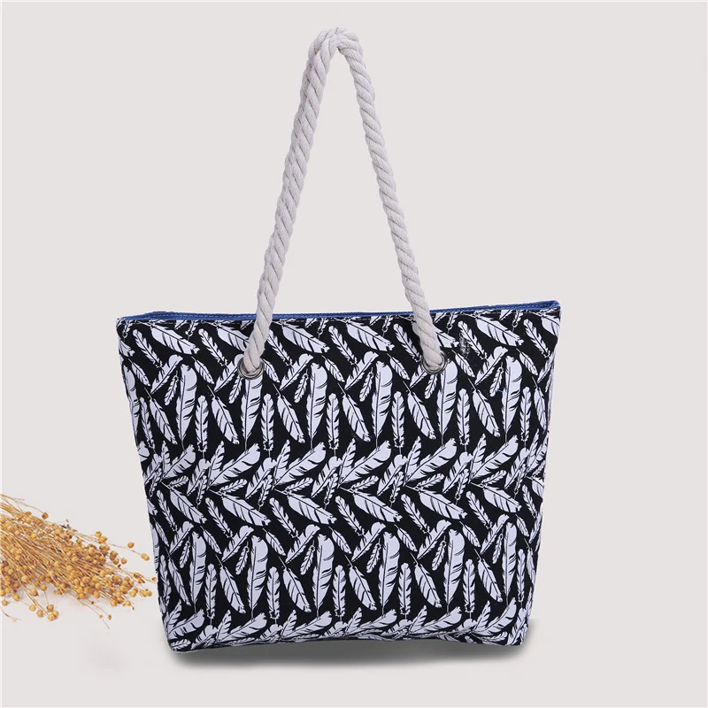 Geräumige Tasche mit maritimem Muster Skanto