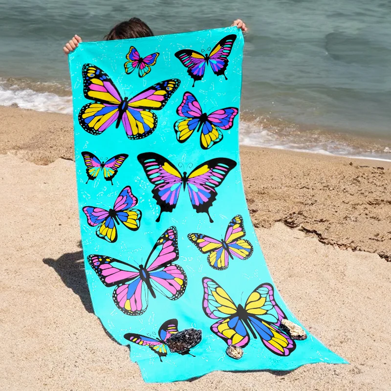Strandtuch mit lebhaftem, farbenfrohem Tiermotiv Skanto