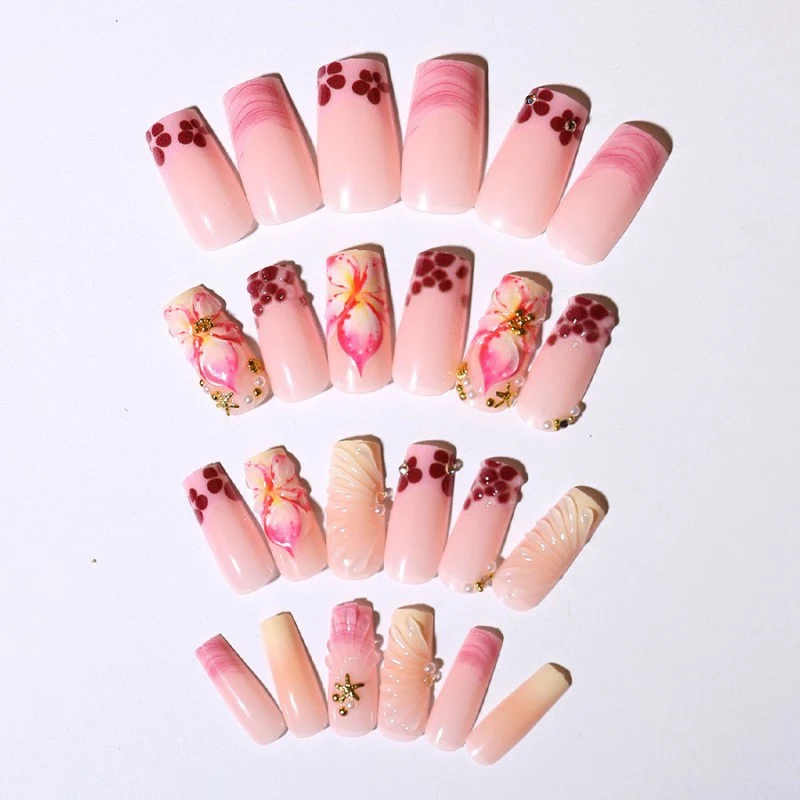 Dekoratives Press-On Nagelkunstset Brehn