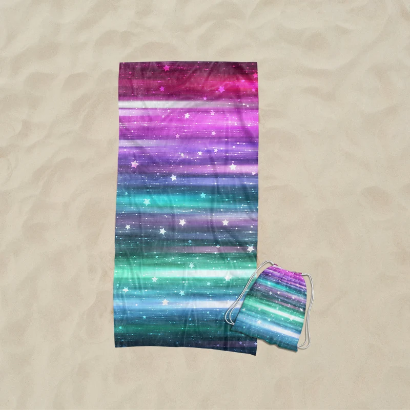 Strandtuch mit künstlerischem Wellendesign Skanto