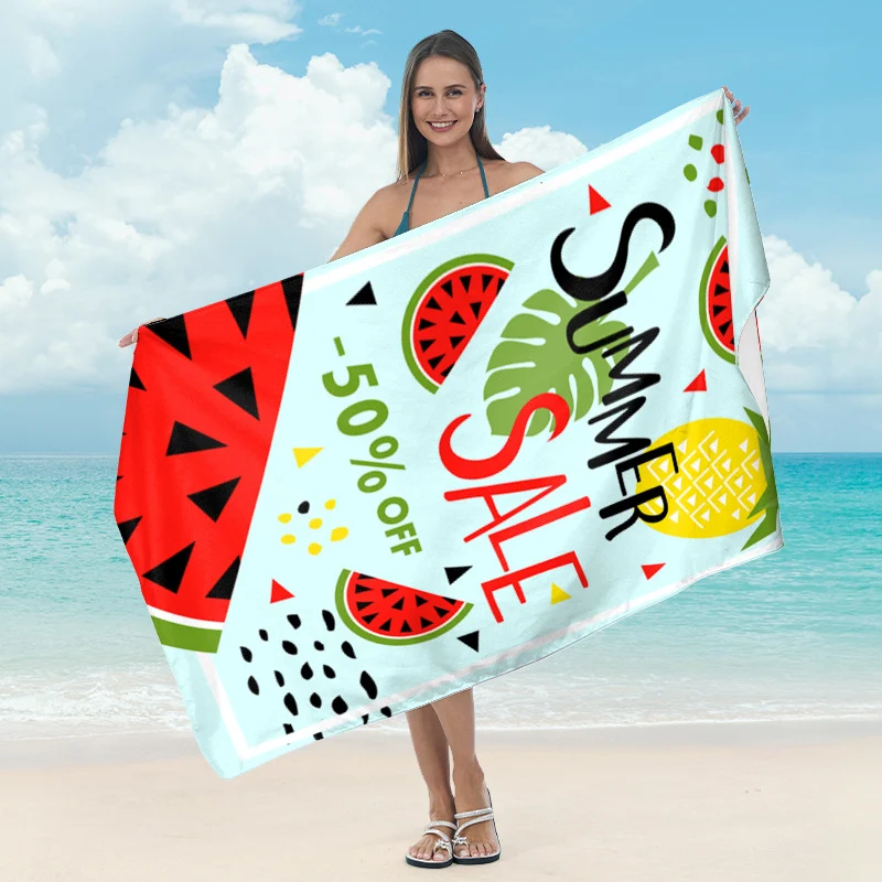 Strandtuch mit kreativem Surf-Motiv Skanto