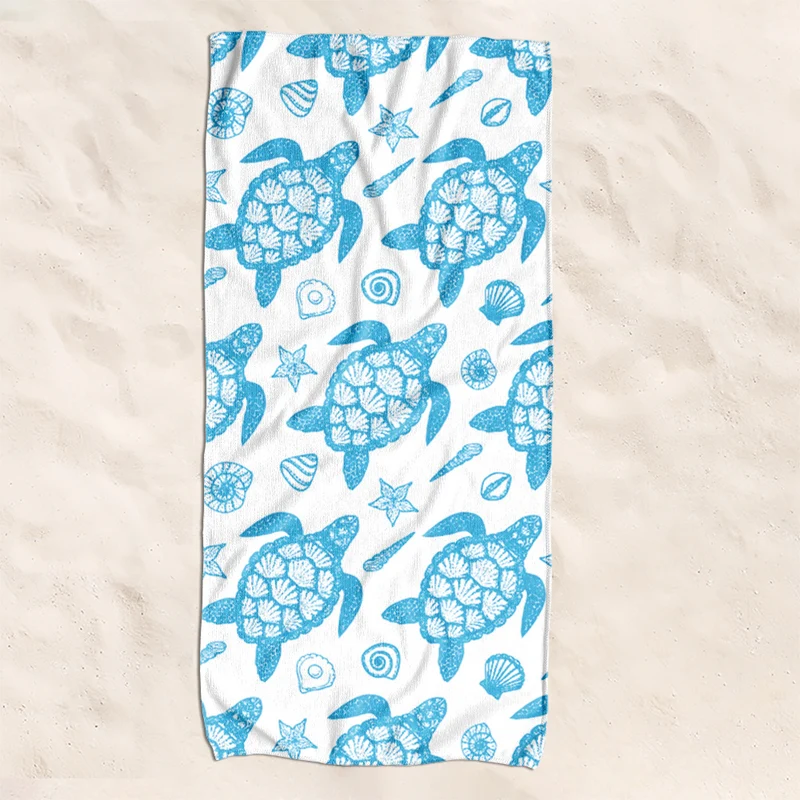 Strandtuch mit kreativem Schildkröten-Muster Skanto