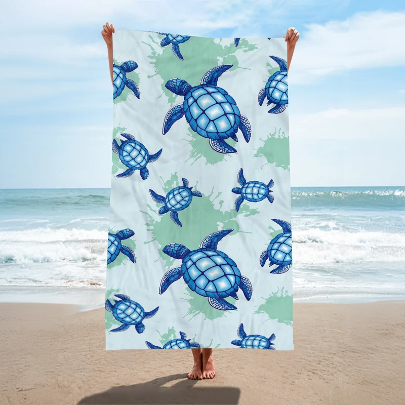 Strandtuch mit kreativem Schildkröten-Motiv Skanto