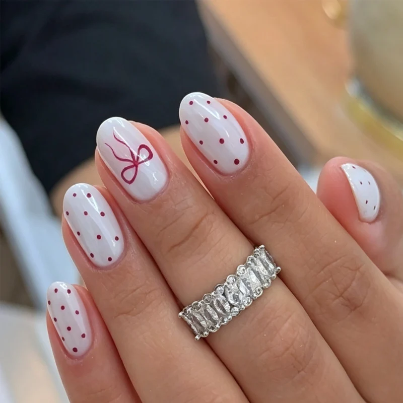 Dekorative Schleifen Nagelkunst Brehn