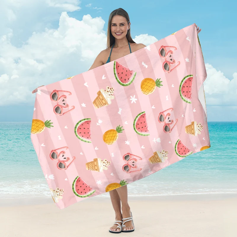 Strandtuch mit hellem Frucht-Motiv Skanto
