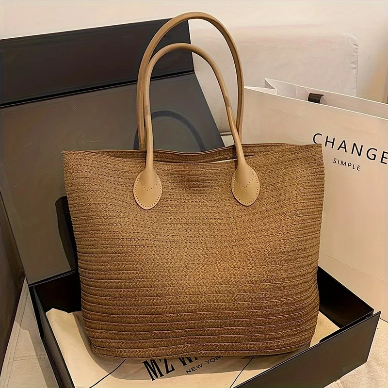 Handtasche aus strukturiertem Naturmaterial Skanto