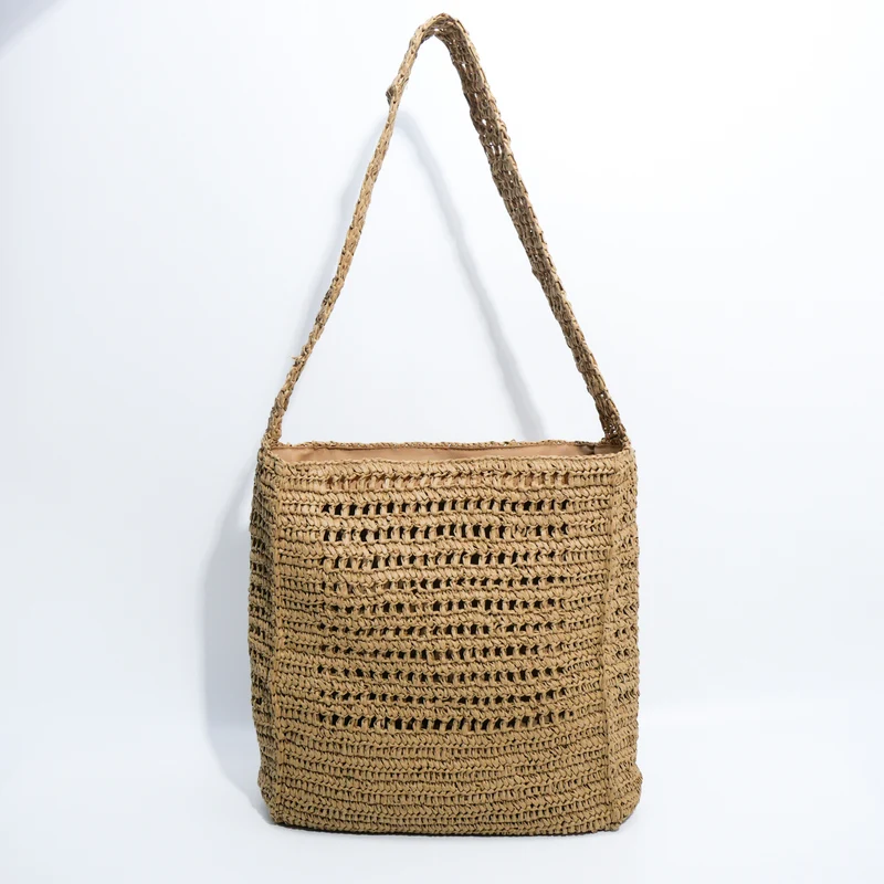Geflochtene Natur-Handtasche Skanto