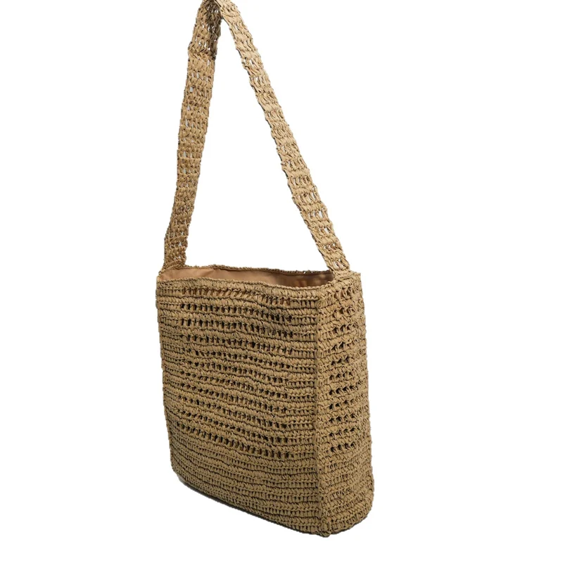 Geflochtene Natur-Handtasche Skanto