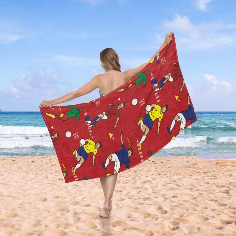 Strandtuch im kreativen Wellendesign Skanto