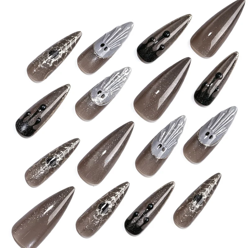 Künstlerisches Stiletto-Nagelkunst-Set Brehn