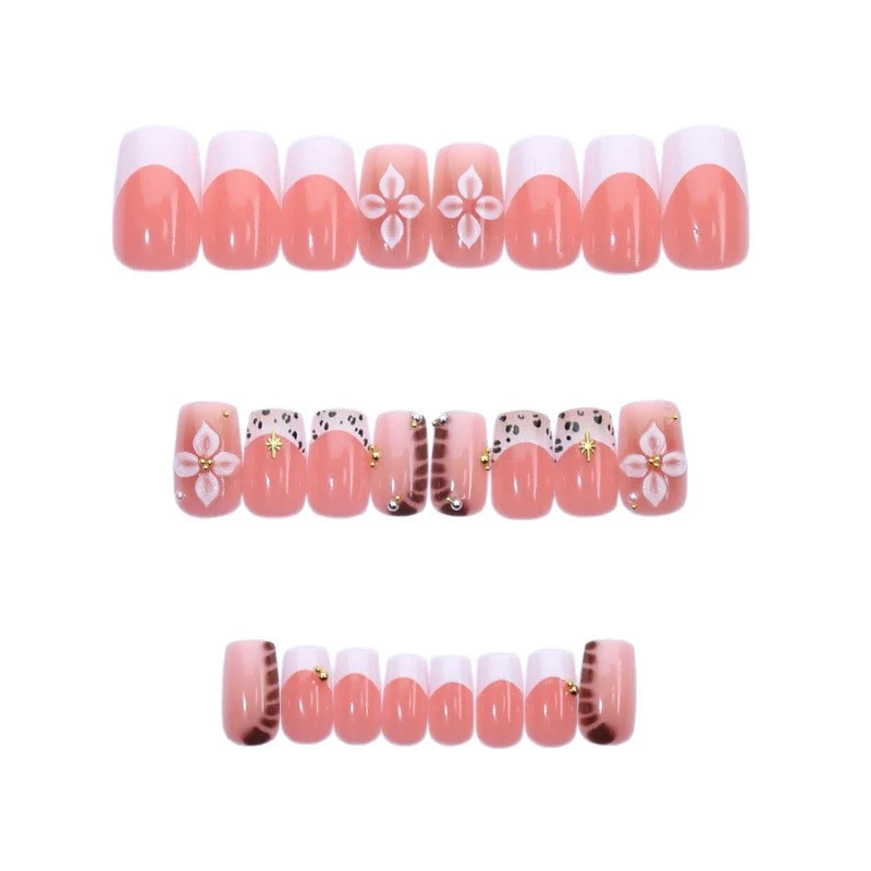 Künstlerisches dekoratives Press-on-Nagelset Brehn