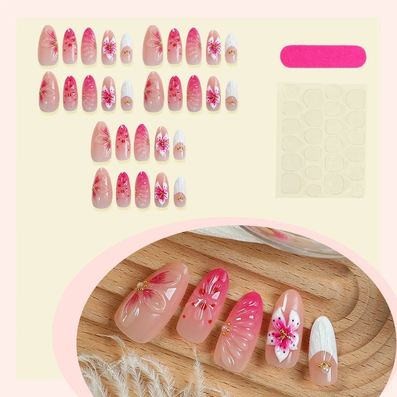 Artisan Floral Design Press-On Nail Set Brehn
