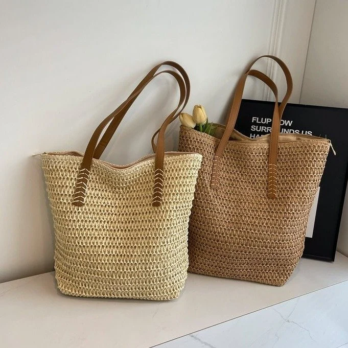 Handtasche aus geflochtenem Naturmaterial Skanto