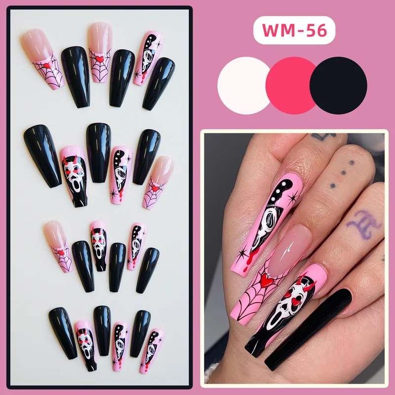 Themen Künstlerische Press-On Nagelset Brehn