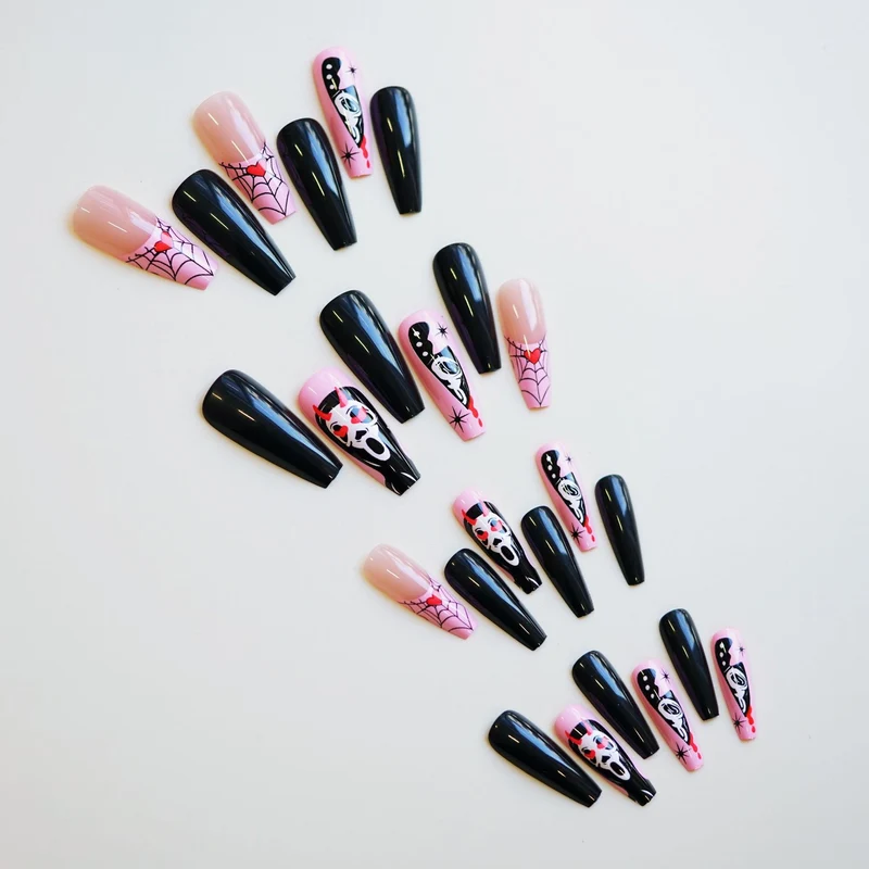 Themen Künstlerische Press-On Nagelset Brehn