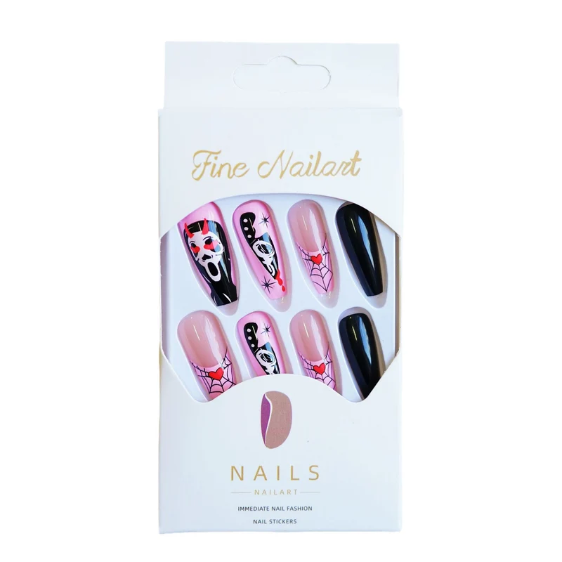 Themen Künstlerische Press-On Nagelset Brehn