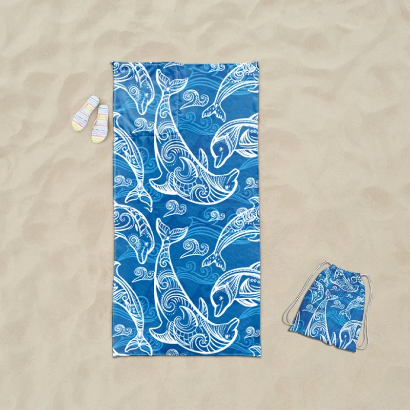 Praktisches Strandtuch mit integrierter Tragetasche Design Skanto