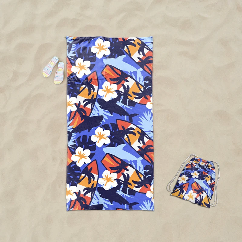 Praktisches Strandtuch mit integrierter Tragetasche Design Skanto