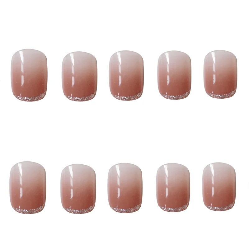 Stylisches Press-On Nagelset mit elegantem Ombre-Design Brehn