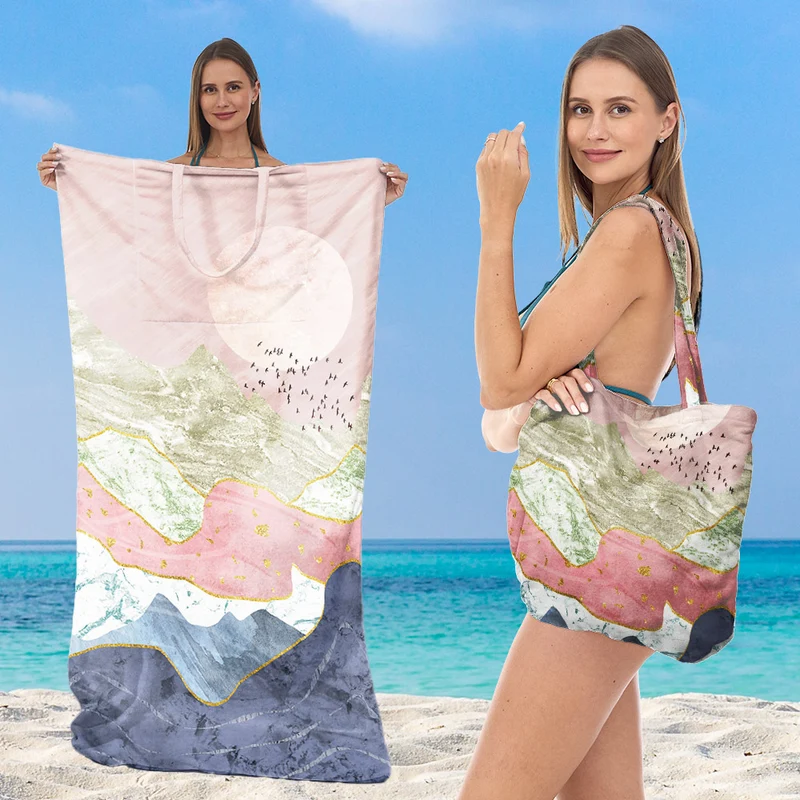 Multifunktionales Strandtuch und Tragetasche Skanto