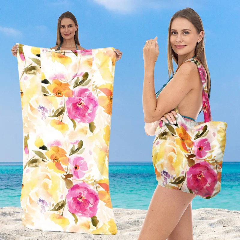 Multifunktionales Strandtuch und Tragetasche Skanto