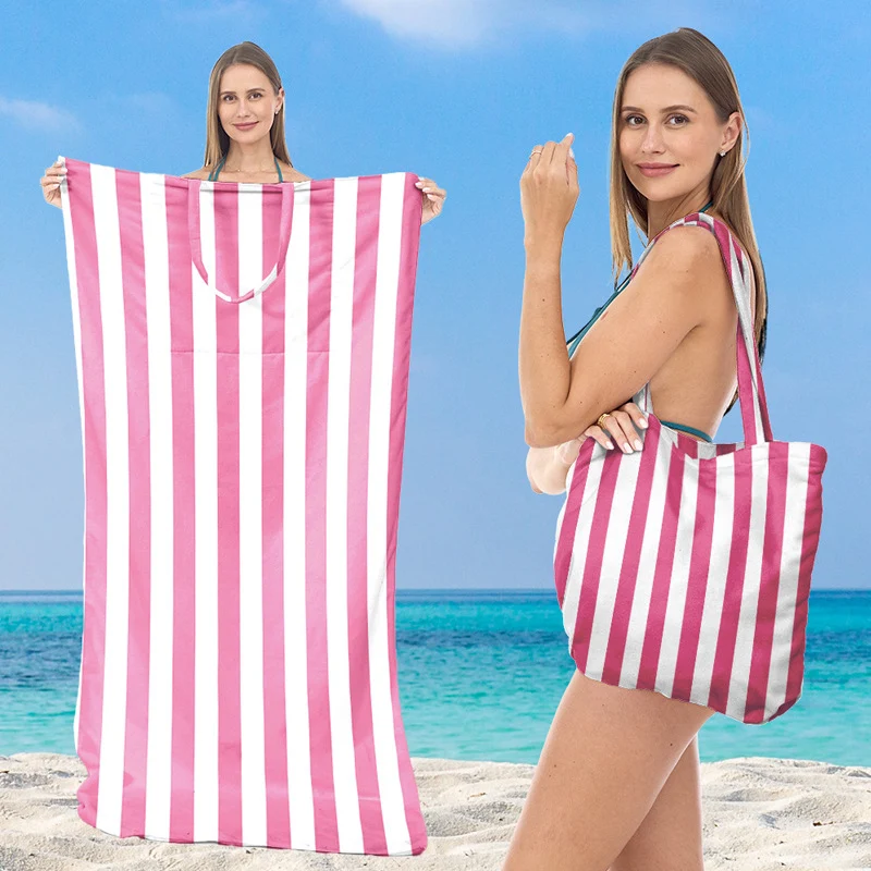 Multifunktionales Strandtuch mit integrierter Tragetasche Skanto