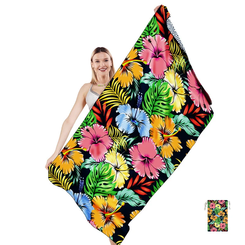 Multifunktionales Strandtuch im kreativen Mandala-Design Skanto