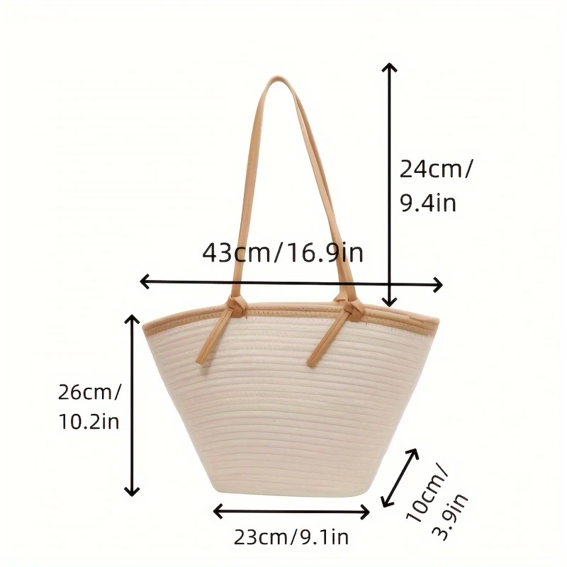 Geräumige Strandtasche mit verstärktem Boden und pflegeleichtem Material Skanto