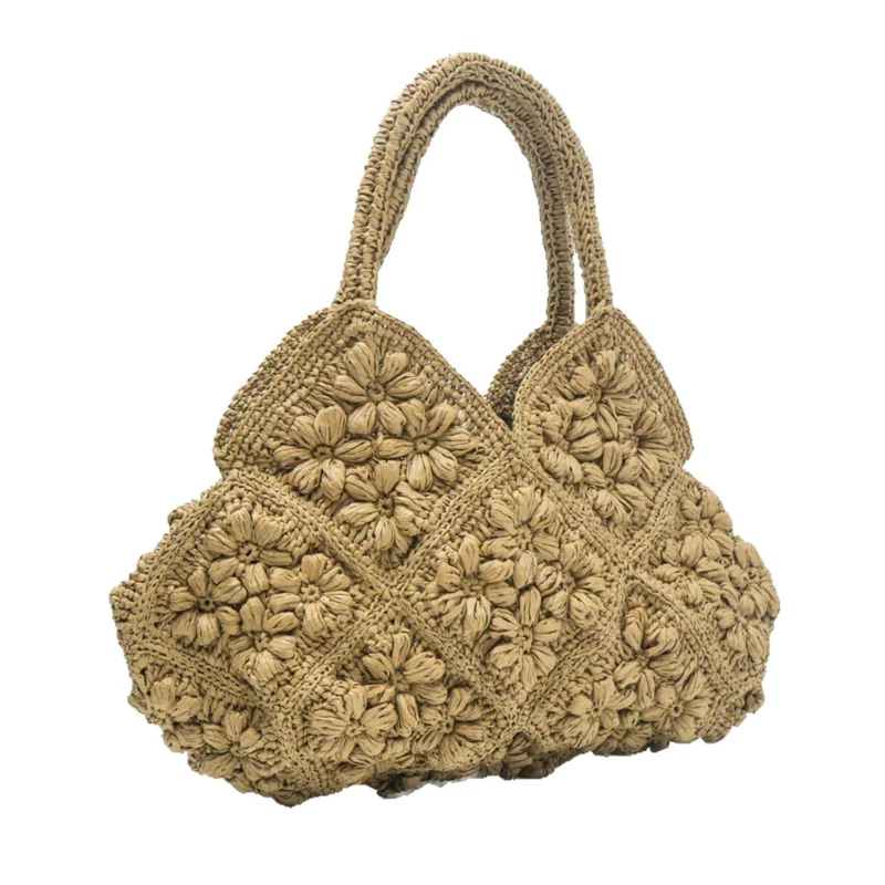 Handgefertigte Tasche mit Blumenmotiven Skanto