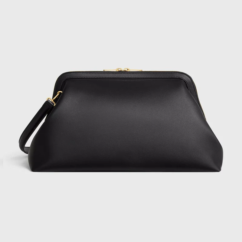 Klassische Rahmenledertasche