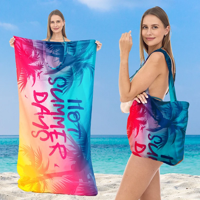 Multifunktionales Strandtuch mit integrierter Tragetasche Skanto
