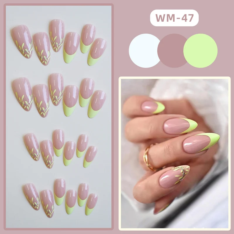 Stylisches Künstlerisches Press-On Nagel Set Brehn