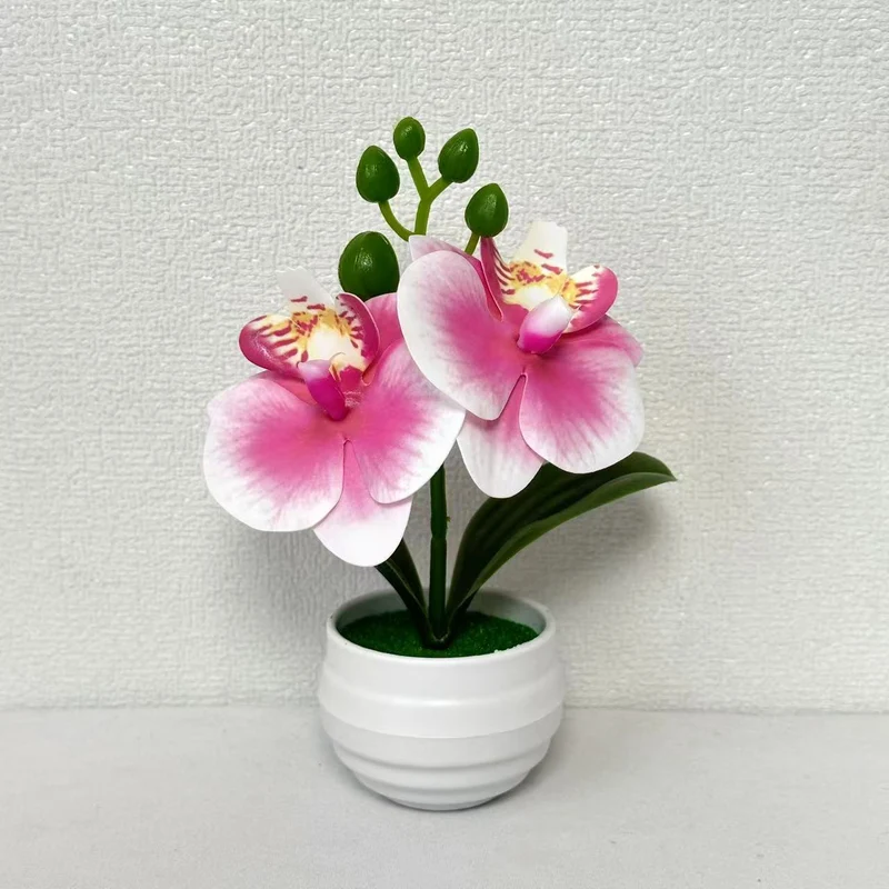 Realistische künstliche Orchideenpflanzenarrangement für die Home-Dekoration