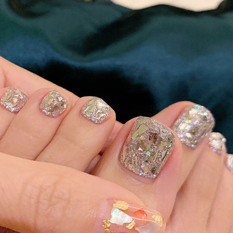 Premium Glitzernde Press-On Nagelkunst Set Brehn