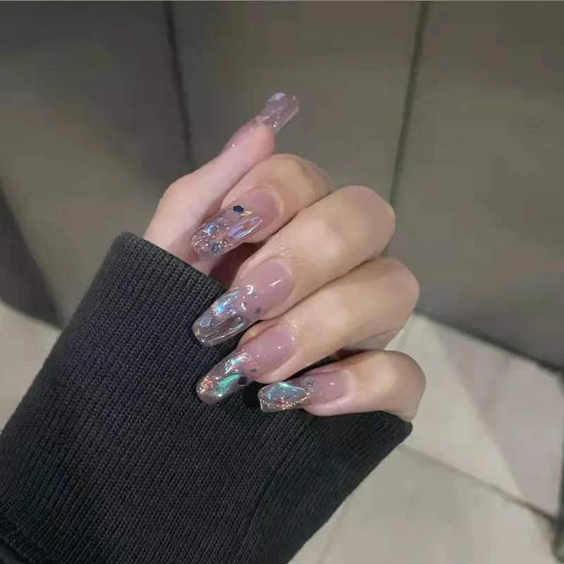 Premium Glitter Gel Press-On Nägel Brehn