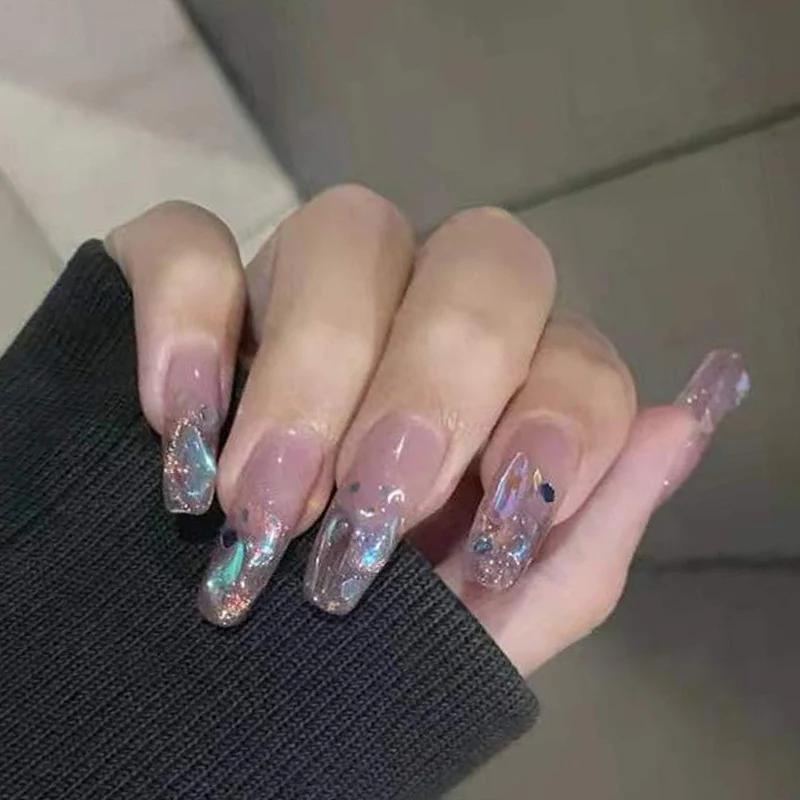 Premium Glitter Gel Press-On Nägel Brehn
