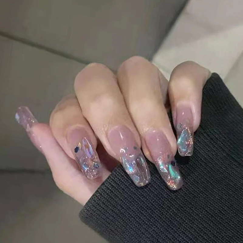 Premium Glitter Gel Press-On Nägel Brehn