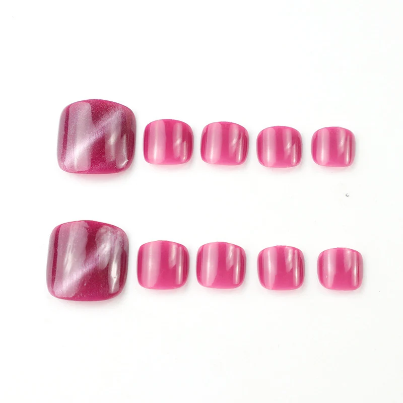 Premium Gel Press-On Zehennagel Set Brehn