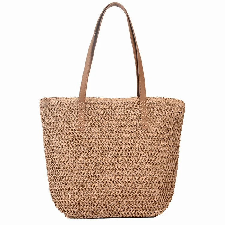 Elegante und vielseitige Strandtasche mit Ledergriffen Skanto