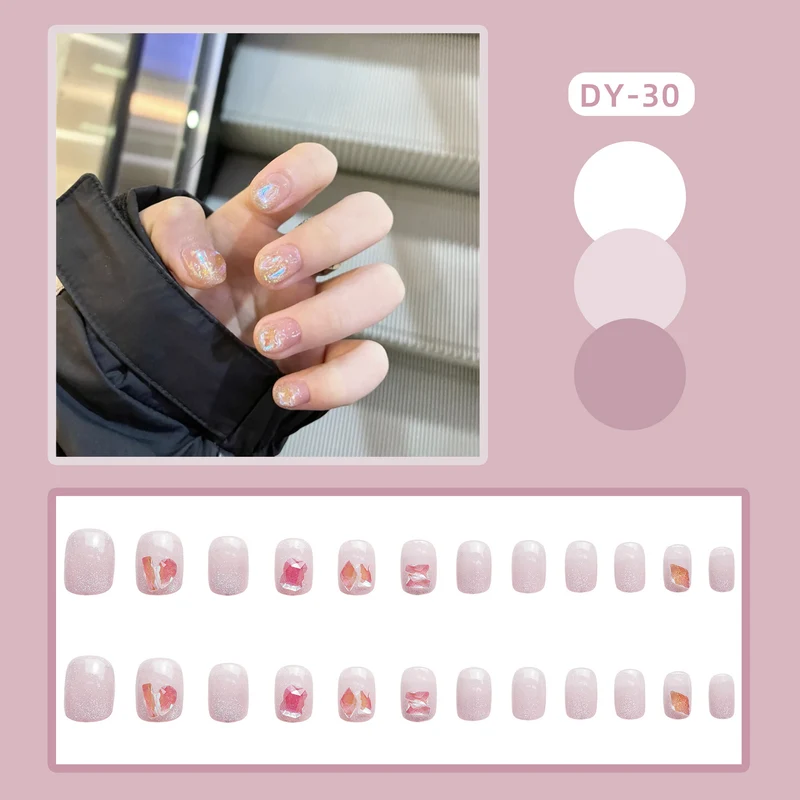 Funkelnd Glitzernd Press-On Nagelset Brehn