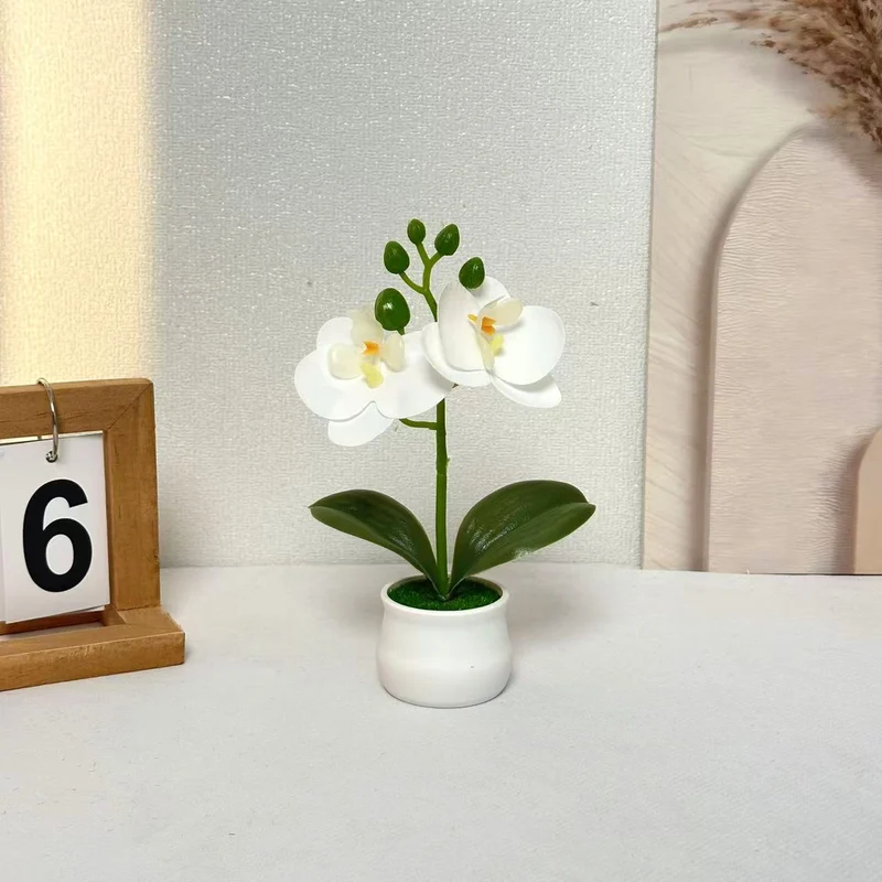 Realistische Künstliche Orchideen Blumenarrangement für Wohnkultur