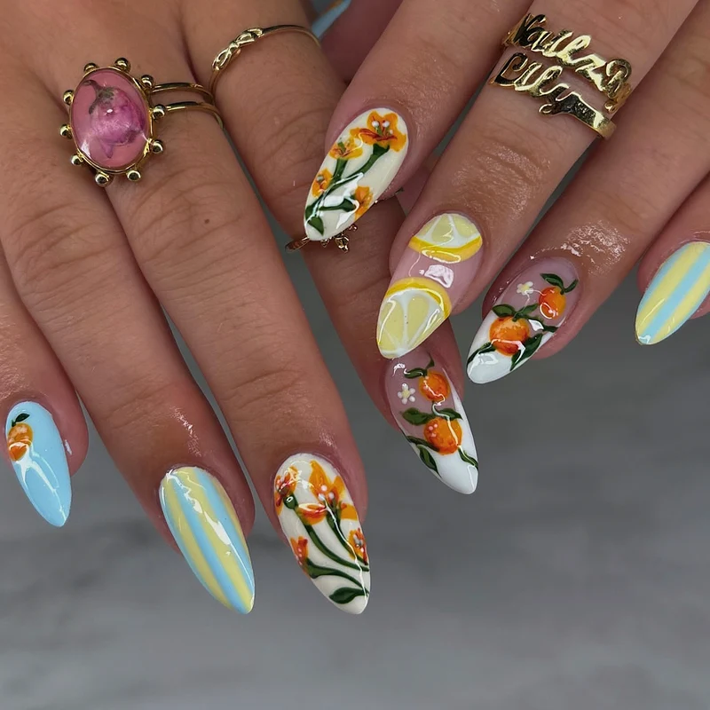 Dekorative Nagelkunst